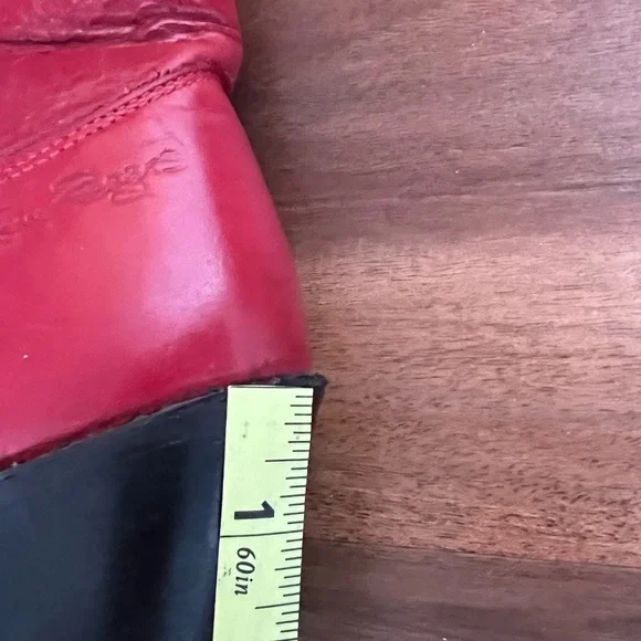 Vintage Kenny Rogers Red Leather Cowboy Western Boots size 6M! - Picture 7 of 12